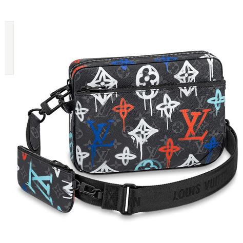 louis vuitton graffiti trio bag|Louis Vuitton Trio Messenger LV Graffiti Multicolor .